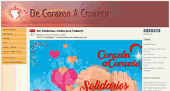 Desktop Screenshot of decorazonacorazon.net