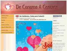 Tablet Screenshot of decorazonacorazon.net